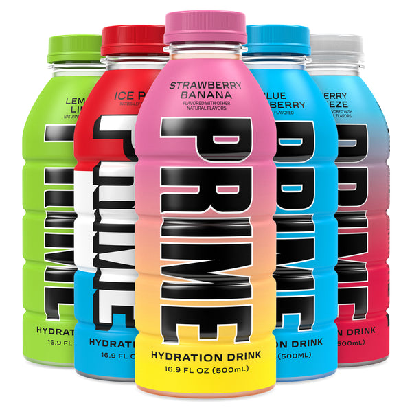Group of PRIME Bottles in various flavors