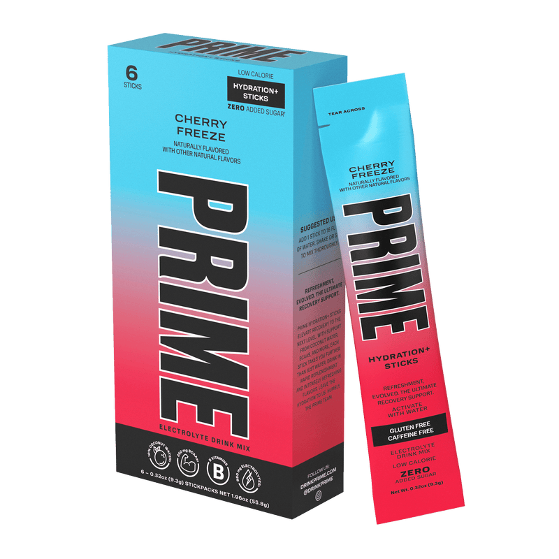 Hydration+ Sticks Cherry Freeze PRIME Hydration+ Sticks Cherry Freeze PRIME