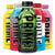 Assortment of PRIME hydration drink bottles, featuring the new Glowberry flavor in the forefront with a green glow-in-the-dark design, surrounded by other flavors including Lemon Lime, Cherry Freeze, Tropical Punch, and Strawberry Watermelon. Each bottle is labeled with vibrant colors, showcasing the variety of available flavors.