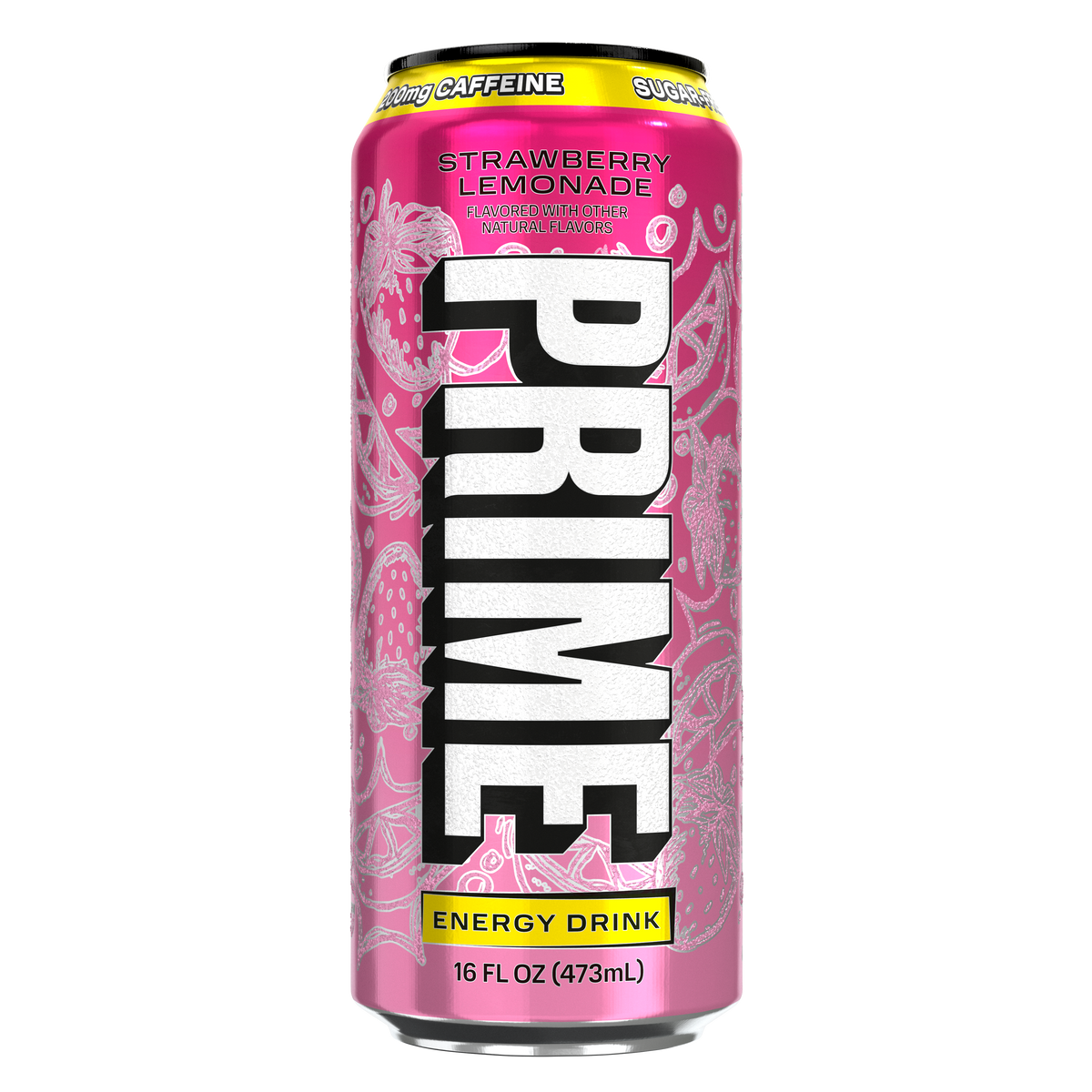 PRIME Energy Strawberry Lemonade 16 oz wholesale can
