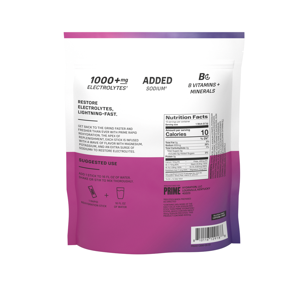 Rapid Rehydration Sticks - Berry Citrus Rush