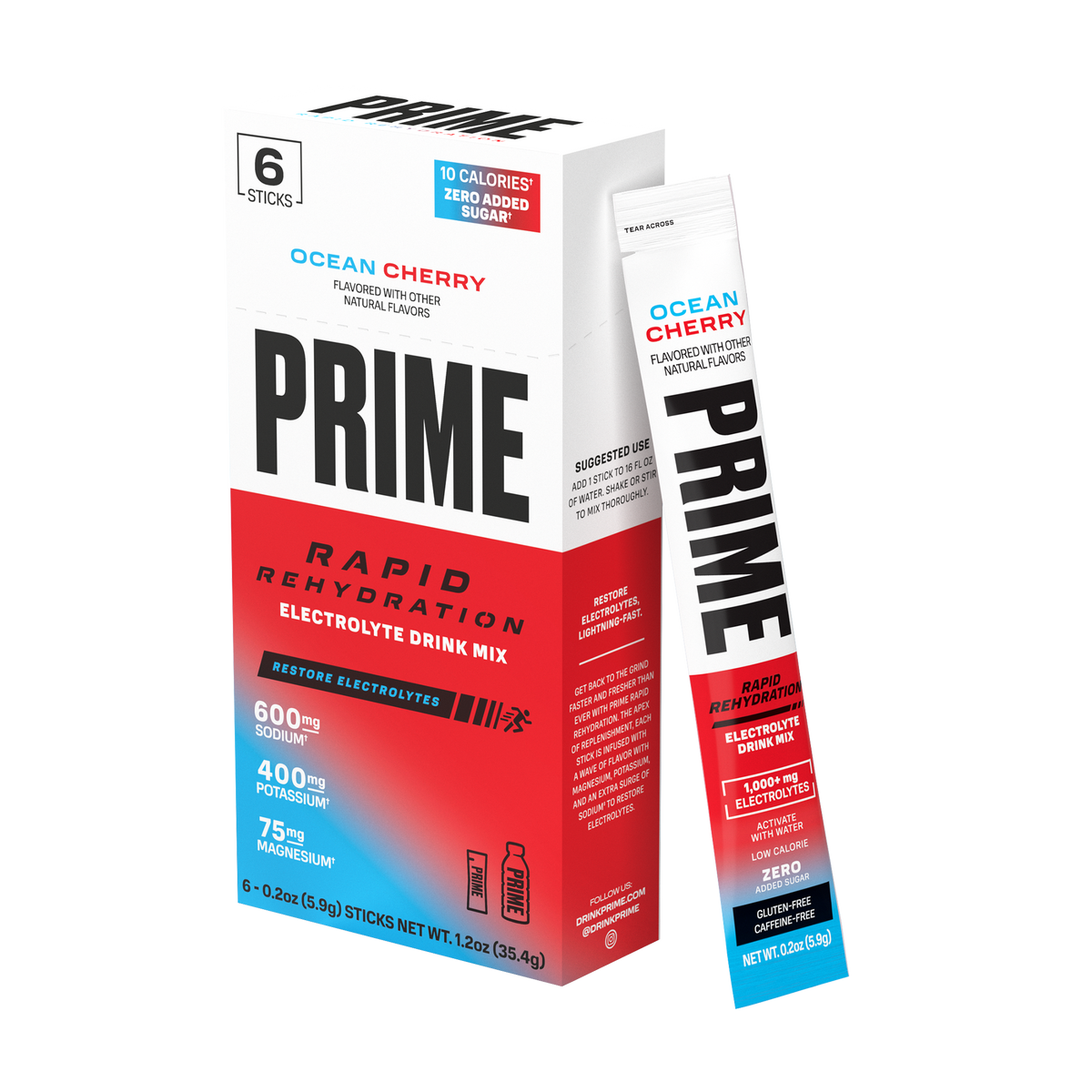 Prime Sitcks Rapid Rehydration Sticks - Ocean Cherry - PRIME
