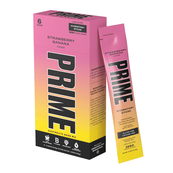 Prime Sitcks PRIME Hydration+ Sticks - Strawberry Banana, 6 PK