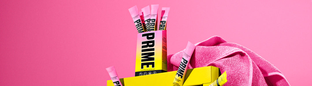 Image of PRIME Hydration+ Sticks in Strawberry Banana Flavor