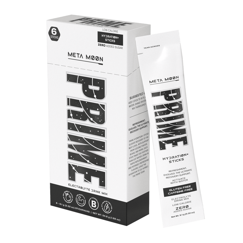 PRIME HYDRATION+ Sticks ICE POP | Hydration Powder Single Serve Sticks |  Electrolyte Powder On The Go | Low Sugar | Caffeine-Free | Vegan | 6 Sticks